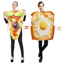 Adult Cosplay Dim Sum Costume Halloween Funny Props Costumes Funny Party Dim Sum Print Creative Stage Clothes Unisex Rave Party