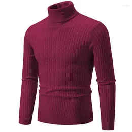 Men's Sweaters 30 Colour Men Winter Warm High Resilience Knitted Brand Clothing Male Slim Fit Fashion Pullover Man Stripe 5XL