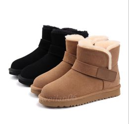 AUSG classical Ultra Mini women snow boots keep warm boot fashion Mini Platform Booties Winter Suede Wool Shoes Ladies Warm Fur Ankle Bootes