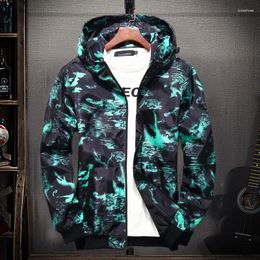 Men's Jackets High Quality Casual Hooded Bomber Jacket Wind Breaker Spring Autumn Thin Camouflage Hoodies Men Outdoor Youth Fashion Coat