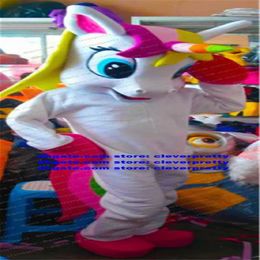 New Unicorn Flying Horse Rainbow Pony Mascot Costume Adult Cartoon Character Outfit Suit Marketing Promotions THEME PARK CX40272558