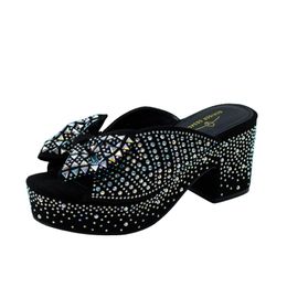 Dress Shoes Fashion Nigeria Shoe and Bag to Match Wedding Dress Chunky Platform Sandals Shoe with Wholesale Mules High Heel Shoe 231016