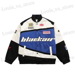 Men's Jackets American Style Printing Letters Bomber Jacket New Racing Suit Men Spring Autumn Loose Couple Jacket Streetwear Korean Fashion T231017