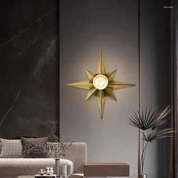 Wall Lamp Modern Stairs Lustre El Art Bedroom Nordic Light Outdoor Lampka Nocna Gaming Room Decoration