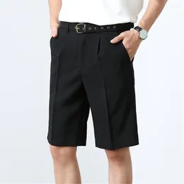 Men's Shorts Plus Size 28-38 Men Summer Fashion Casual Korean Style Bermuda Cotton Stretch Short Pants Business Work Not Include Belt