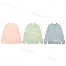 Round Neck Sweater Mens Pullover Sweatshirts Fashion Solid Color Hoodies Paris Designer Couple Hoody