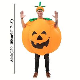 1pc, Halloween Carnival Night Funny Creative Fantasy Cartoon Doll Cosplay Pumpkin Head Inflatable Costume Holiday Gift, Teenager Stuff, Cheap Stuff,