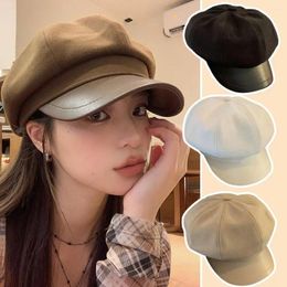 Berets Sboy Caps Arrive Women Cap Octagonal Baker Peaked Beret Driving Hat Female Sunscreen Hats Painter Tour