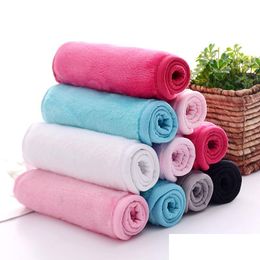 Towel 18X40Cm Makeup Reusable Microfiber Women Facial Cloth Magic Face Skin Cleaning Wash Towels Home Textiles Drop Delivery Garden Dhbeo