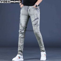Men's Jeans 2023 New Men's Stretch Regular Fit Jeans Business Casual Classic Style Fashion Denim Trousers Pants pantalones hombre YQ231016