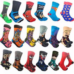 Men's Socks Autumn And Winter Casual Cartoon Basketball Men Women Anime Street Characters Hip Hop Skateboard Fun Riding293a