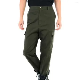 Men's Pants Men Durable Stylish Cargo With Multiple Pockets Breathable Fabric Comfortable Fit For Work Or Casual Wear