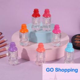 All-match 1PC 5ml Novelty Beverage Bottle Lip Gloss Tube Bottle Empty Lipstick Tube Plastic Transparent Lip Gloss Tube with Colourful Cap