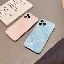 Fashion clear Phone Cases for IPhone 11 Pro 14 Plus with flower Pattern Printing Soft Silicone Phone Case Brand Decorative G23101721Z-6