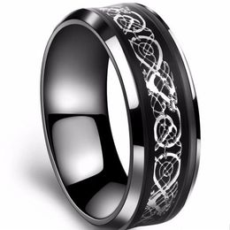 The power of the king 316L stainless steel Ring Mens Jewellery for Men black lord of the ring Wedding Band male ring f2276