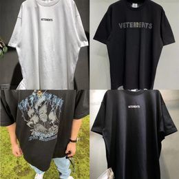 New Vetements T-shirt Men Women 11 High Quality Purple White Letter Print Vetements Tee Oversize Vtm Hip-hop Tops X0708284r