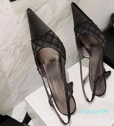 Classic Women Dress Shoes fashion good quality brand Leather high heel Weding shoe female Designer sandals Ladies Comfortable