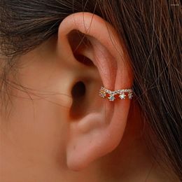 Backs Earrings Arrival Earring Clips Luxury Copper Cubic Zircon C-shaped Stud Ear Bone Clip Jewelry Women Crown