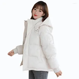 Women's Trench Coats Winter Warm Cotton Women Fashion Hooded Elegant Zipper Jackets Ladies 2023