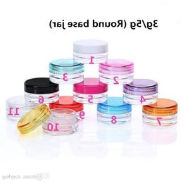 3g 5g Plastic Containers Jar Box Transparent Bottle Empty Cosmetic Cream Jars 3ml 5ml Container Qpbqj