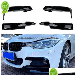 Car Gloss Performance Front Bumper Lip For F30 F31 F35 320I 328I 330I 335I 340I 316D 318D M Sport 2012- Accessories Drop Delivery