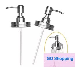 High-end Soap Dispenser Lids Rust Proof Stainless Steel Soap and Lotion Dispenser Pump Anti Leakage Replacement Insert Lid Jar Not Included