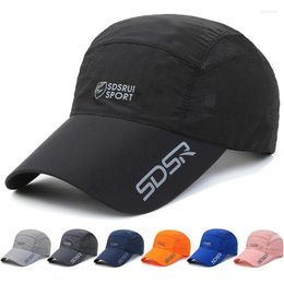 Ball Caps Men Women Outdoor Sport Baseball Mesh Hat Running Visor Quick-drying Cap Sun Protection Scrub Hats For