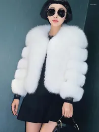 Women's Fur Abrigo Mujer Invierno 2023 Faux Coat Furry Jacket Long Sleeve Cardigan Women Fashion Slim Winter Outfits