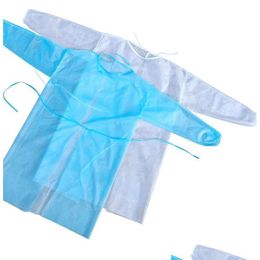 Kitchen Apron Kitchen Apron One Piece Disposable Protection Suit Erall Nonwovens Anti Dust Gown Protective Clothing Aprons Home Garden Dhmh7