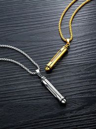 Pendant Necklaces Stainless Steel Vial Necklace - Openable Glass Container For Memorial Pet Keepsake And Cremation Ashes