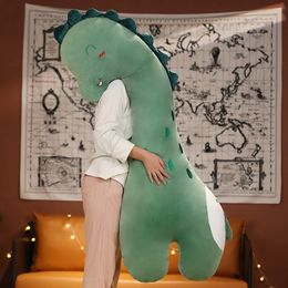 Plush Dolls 150cm Giant Stuffed Animal Plush Pillow Cute Large Long Unicorn Pillow Kawaii Dinosaur Baby Bed Surround Washable Decor Cushion 231016