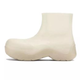 Tasarımcı Puddle Stride ayak bileği kadın botları su geçirmez ayakkabı platformu pvc bot lüks kauçuk patik yükseklik artış yağmur erkekleri kadın tasarımcı ayakkabı mavi yağmur botları 35-45
