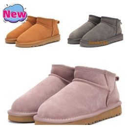 Scarpe casual Stivali Tazz Pantofole Pantofole Tasman Stivali ultra Ugh da donna mini piattaforma Tasman Nero Castagna Pelliccia rossa Semi di senape Stivaletti soffici stivali di pelliccia36-39