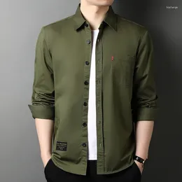 Men's Casual Shirts For Men Thin Breathable Cotton Long Sleeve Slim 's Shirt Spring&Autumn 2024 Business Brand Clothing