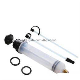 Car Brake Fluid Oil Extractor Change Syringe With Hose Manual Fuel Suction Filler Evacuator Pump Drop Delivery