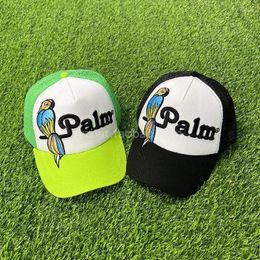 Ball Caps TOP Quality 2023 Autumn/Winter Birds Plam Colorful Letters Embroidered Baseball Cap For Men Trendy Brand Hats