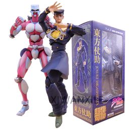 Finger Toys 16cm Part.4 Jojo Bizarre Adventure Anime Figure Super Action Statue #15 Josuke Higashikata Action Figure Collection Model Toys