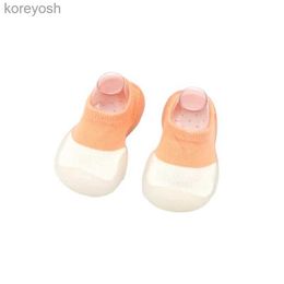 First Walkers 2023 Baby Shoes Infant Color Matching Cute Kids Boys Shoes Soft Soled Child Floor Shoes Toddler Girls First WalkersL231015