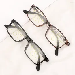 Sunglasses 1PC Progressive Reading Glasses Men Women Multifocal Bifocal Anti Blue Light Magnifying Presbyopic EyeGlasses 1.0- 4.0