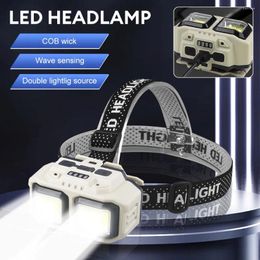 Headlamps Headlamp Rechargeable 1000 Lumen LED Head Lamp With White Red Light Waterproof Headlight For Outdoor Camping Fishing
