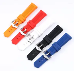 Watch Bands Universal Silicone Band Watchbands Rubber Strap Waterproof Men Women Sport Black 18mm 20mm 22mm 24mm