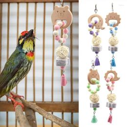 Other Bird Supplies Chewing Toys Parrot Teeth Cleaning Toy Parakeet Cage Chewers Fun Tearing Game Bite For Cockatoos