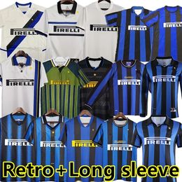 Inter finals Soccer jerseys 2009 MILITO BATISTUTA SNEIJDER ZANETTI 10 11 02 03 08 09 MILAN Retro Football 1997 98 95 96 99 Djorkaeff Baggio RONALDO long sleeve