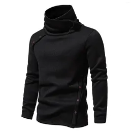 Men's Hoodies Sweat Shirts Mens Spring And Winter Thick Hoodie Couple Casual Functional Wind Coat High Collar Men Shirt