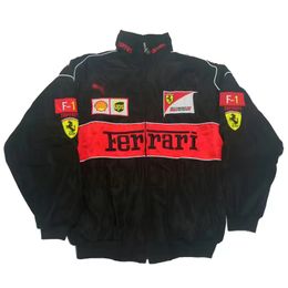 AF1 F1 Formula One Racing Jacket F1 Jacket Autumn And Winter Full Embroidered Logo Cotton Clothing Spot Sales F20