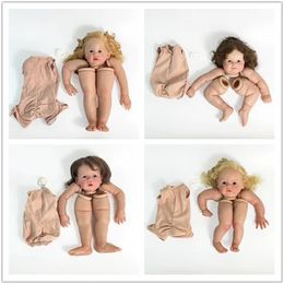 Dolls NPK 24inch Finished Reborn Doll Size Already Painted Kits Very Lifelike Baby with Cloth body and Hand Root Hair 231016