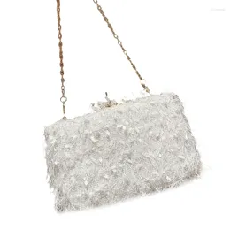 Evening Bags Stylish Ladies' Handbag Winter Party Banquet Purse Chain Shoulder Bag For Women