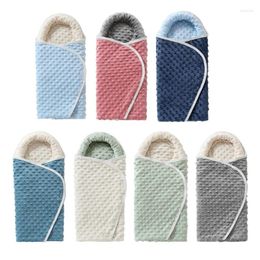 Blankets Essential Infant Blanket Soft Bean Wrap Cloth Autumn Winter Thick Sleepsack For Cribs Strollers And Nurseries