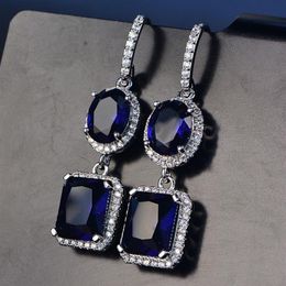 OneRain Top Quality 925 Sterling Silver Citrine Gemstone Long Drop Dangle Hook Earrings Fine Jewelry Women Gifts Whole 200923293o