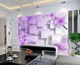 Custom 3d mural Continental bedroom living room wall background 3D fantasy 3d stereoscopic wallpaper flower